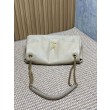 Borsa a tracolla grande YSL Saint Laurent Calypso beige