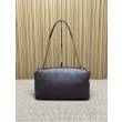 Borsa a tracolla grande YSL Saint Laurent Calypso Caffè