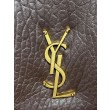 Borsa a tracolla grande YSL Saint Laurent Calypso Caffè