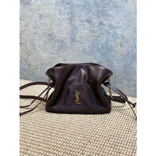 Borsa a tracolla YSL Saint Laurent Jamie Caffè