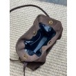 Borsa Replica 1:1 a tracolla YSL Saint Laurent Jamie pelle scamosciata Caffè