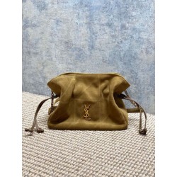 Borsa a tracolla YSL Saint Laurent Jamie pelle scamosciata Foglia d'oro
