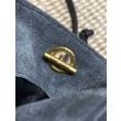 Borsa a tracolla YSL Saint Laurent Jamie pelle scamosciata Grigio