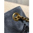 Borsa a tracolla YSL Saint Laurent Jamie pelle scamosciata Grigio