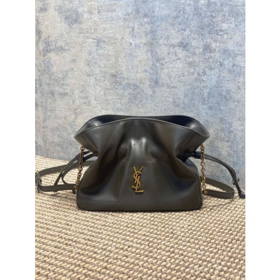 Borsa a tracolla YSL Saint Laurent Jamie Verde muschio