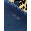 Borsa a tracolla YSL Saint Laurent Le 5 à 7 piccola/media cavallino con stampa leopardata Borsa a tracolla YSL Saint Laurent Le 5 à 7 piccola/media cavallino con stampa leopardata
