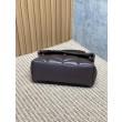 Borse Replica a tracolla YSL Saint Laurent media Loulou Puffer Caffè