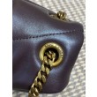 Borse Replica a tracolla YSL Saint Laurent media Loulou Puffer Caffè