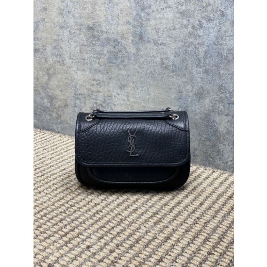Borsa a tracolla YSL Saint Laurent Mini Classic Niki 18cm Nero 