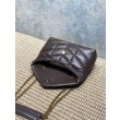 Bora Pari all'originale replica a tracolla YSL Saint Laurent Mini Loulou Puffer Caffè