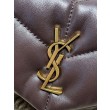 Bora Pari all'originale replica a tracolla YSL Saint Laurent Mini Loulou Puffer Caffè