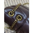 Bora Pari all'originale replica a tracolla YSL Saint Laurent Mini Loulou Puffer Caffè