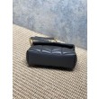 Borsa a tracolla YSL Saint Laurent Mini Loulou Puffer Grigio urbano
