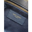 Borsa a tracolla YSL Saint Laurent Mini Loulou Puffer Grigio urbano