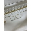 Borsa Dior D-Motion con cintura in pelle di agnello taglia 163 microchip bianca