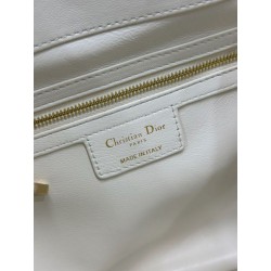 Borsa Dior D-Motion con cintura in pelle di agnello taglia 163 microchip bianca