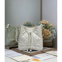 Borsa Dior D-Motion con cintura in pelle di agnello taglia 163 microchip bianca