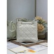 Borsa Dior D-Motion con cintura in pelle di agnello taglia 163 microchip bianca