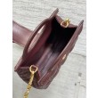 Borsa Dior Jolie Top Handle Mini Cannage Chain bordeaux