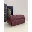 Borsa Dior Media Dior Toujours in Macrocannage bordeaux
