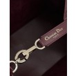 Borsa Dior Media Dior Toujours in Macrocannage bordeaux