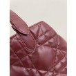 Borsa Dior Media Dior Toujours in Macrocannage bordeaux