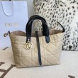 Borsa Replica 1:1 Dior Toujours Media Macrocannage Azzurro/Nero