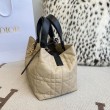 Borsa Replica 1:1 Dior Toujours Media Macrocannage Azzurro/Nero