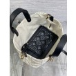 Borsa Dior Toujours Media Macrocannage Bianco/Nero