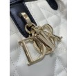 Borsa Dior Toujours Media Macrocannage Bianco/Nero