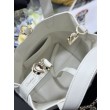 Borsa Dior Toujours Vertical Tote piccola con portafortuna bianco