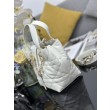 Borsa Dior Toujours Vertical Tote piccola con portafortuna bianco