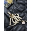 Borse Imitazioni Dior Toujours Vertical Tote piccola con portafortuna Nero