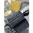 Borse Imitazioni Dior Toujours Vertical Tote piccola con portafortuna Nero