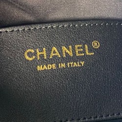 Bora Pari all'originale replica hobo Chanel con finiture metallo dorato AS5976 Nero