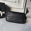 Bora Pari all'originale replica hobo Chanel con finiture metallo dorato AS5976 Nero