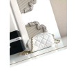 Borsa hobo Chanel piccola Pearls AS5898 pelle di vitello Bianco
