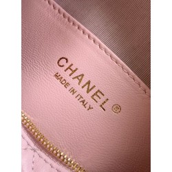 Borsa hobo Chanel piccola Pearls AS5898 pelle di vitello Rosa