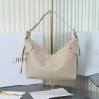 Qualità superiore replica hobo Dior Voyage piccola/media piatta Macrocannage Albicocca