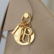 Qualità superiore replica hobo Dior Voyage piccola/media piatta Macrocannage Albicocca