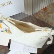 Borse Replica Alta Qualità hobo Dior Voyage piccola/media piatta Macrocannage Bianco