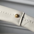Borsa Replica 1:1 hobo grande Chanel con finiture metallo dorato AS5967 Bianco