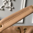 Borsa hobo grande Chanel con finiture metallo dorato AS5967 marrone