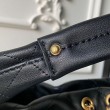 Borsa hobo grande Chanel con finiture metallo dorato AS5967 Nero