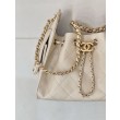 Borsa hobo piccola Chanel 25 AS5631 Albicocca