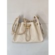 Borsa hobo piccola Chanel 25 AS5631 Albicocca
