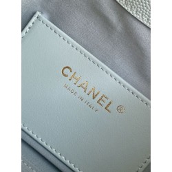 Borse Imitazioni hobo piccola Chanel 25 AS5631 Azzurro