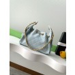 Borse Imitazioni hobo piccola Chanel 25 AS5631 Azzurro