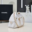 Borsa hobo piccola Chanel 25 AS5631 Bianco
