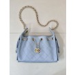 Borse Imitazioni hobo piccola Chanel 25 AS5631 Blu